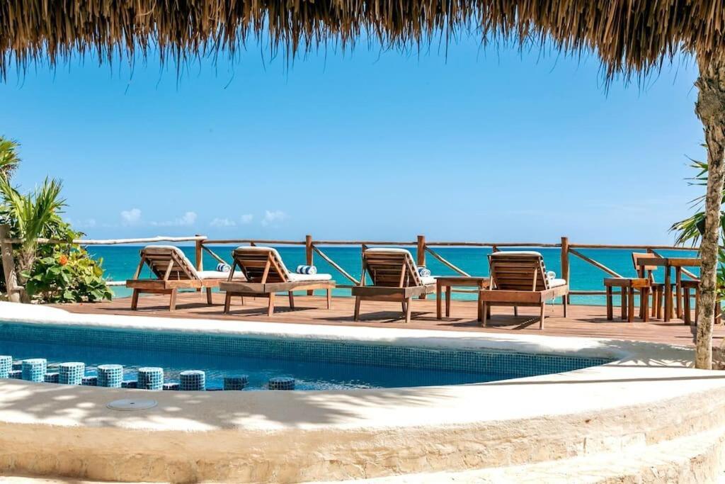 Luxury 5-Br Beachfront Home In Tulum Casa Sofia Gato Bagian luar foto