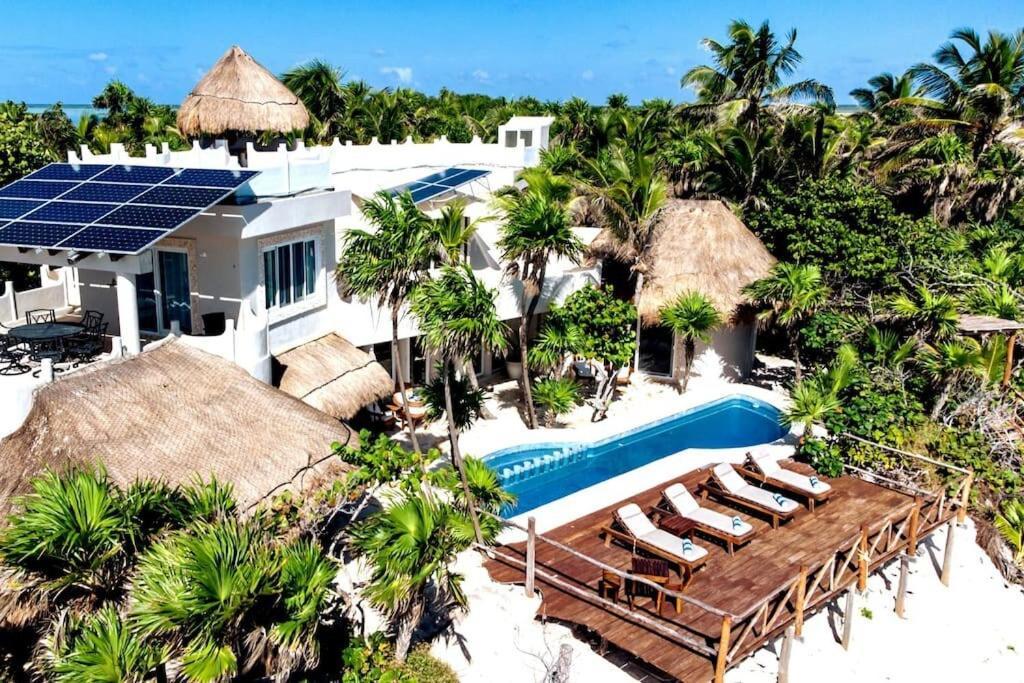 Luxury 5-Br Beachfront Home In Tulum Casa Sofia Gato Bagian luar foto