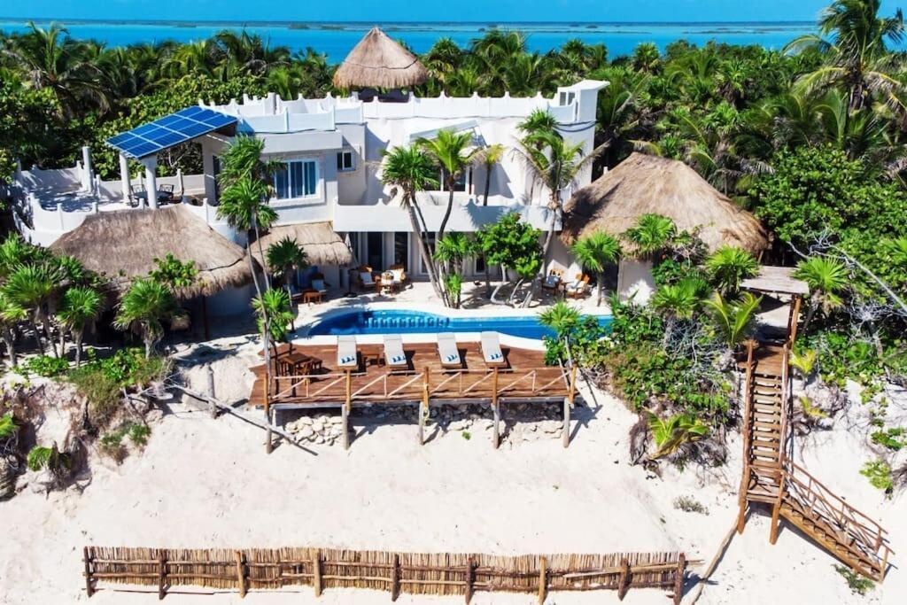 Luxury 5-Br Beachfront Home In Tulum Casa Sofia Gato Bagian luar foto