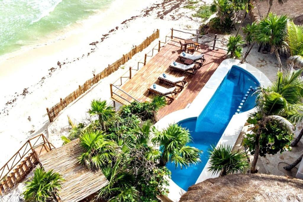Luxury 5-Br Beachfront Home In Tulum Casa Sofia Gato Bagian luar foto